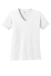 LPC54V - Port & Company Ladies Core Cotton V-Neck Tee
