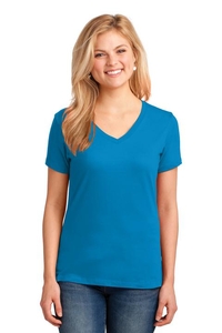 LPC54V - Port & Company Ladies Core Cotton V-Neck Tee