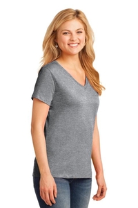 LPC54V - Port & Company Ladies Core Cotton V-Neck Tee