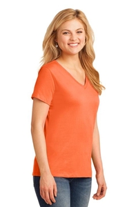 LPC54V - Port & Company Ladies Core Cotton V-Neck Tee