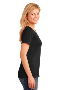 LPC54V - Port & Company Ladies Core Cotton V-Neck Tee