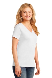 LPC54V - Port & Company Ladies Core Cotton V-Neck Tee