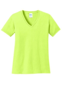 LPC54V - Port & Company Ladies Core Cotton V-Neck Tee
