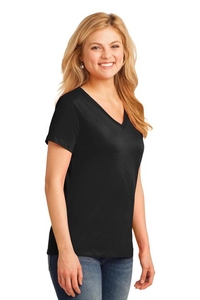 LPC54V - Port & Company Ladies Core Cotton V-Neck Tee