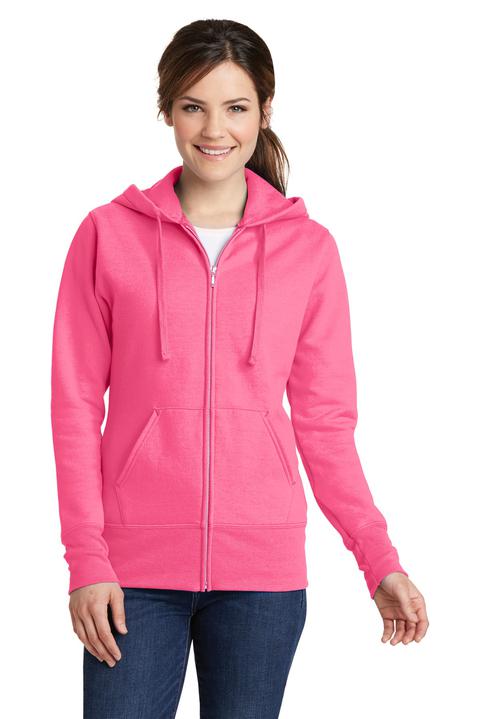 LPC78ZH - Port & Company Ladies Core Fleece Full-Zip Hooded Sweatshirt