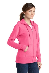 LPC78ZH - Port & Company Ladies Core Fleece Full-Zip Hooded Sweatshirt