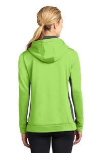 LST235 - Sport-Tek Ladies Sport-Wick Fleece Colorblock Hooded Pullover