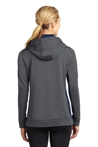 LST235 - Sport-Tek Ladies Sport-Wick Fleece Colorblock Hooded Pullover