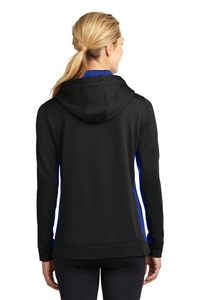 LST235 - Sport-Tek Ladies Sport-Wick Fleece Colorblock Hooded Pullover