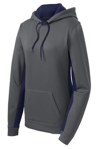 LST235 - Sport-Tek Ladies Sport-Wick Fleece Colorblock Hooded Pullover