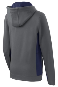 LST235 - Sport-Tek Ladies Sport-Wick Fleece Colorblock Hooded Pullover