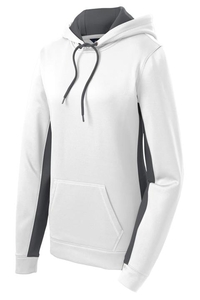 LST235 - Sport-Tek Ladies Sport-Wick Fleece Colorblock Hooded Pullover