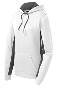 LST235 - Sport-Tek Ladies Sport-Wick Fleece Colorblock Hooded Pullover