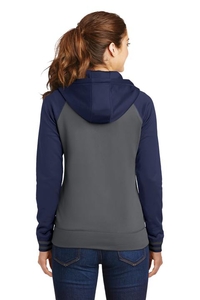 LST236 - Sport-Tek Ladies Sport-Wick Varsity Fleece Full-Zip Hooded Jacket