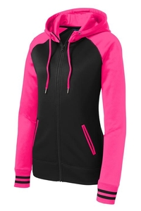 LST236 - Sport-Tek Ladies Sport-Wick Varsity Fleece Full-Zip Hooded Jacket