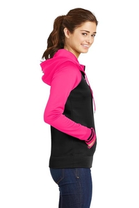 LST236 - Sport-Tek Ladies Sport-Wick Varsity Fleece Full-Zip Hooded Jacket