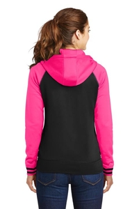 LST236 - Sport-Tek Ladies Sport-Wick Varsity Fleece Full-Zip Hooded Jacket