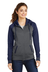 LST236 - Sport-Tek Ladies Sport-Wick Varsity Fleece Full-Zip Hooded Jacket