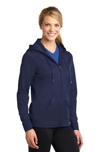 LST238 - Sport-Tek Ladies Sport-Wick Fleece Full-Zip Hooded Jacket