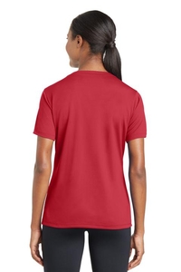 LST340 - Sport-Tek Ladies PosiCharge RacerMesh V-Neck Tee