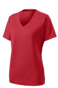 LST340 - Sport-Tek Ladies PosiCharge RacerMesh V-Neck Tee