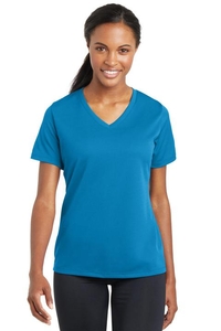 LST340 - Sport-Tek Ladies PosiCharge RacerMesh V-Neck Tee