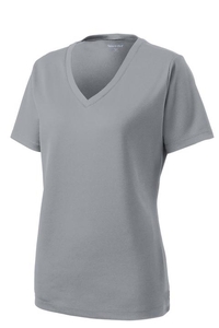 LST340 - Sport-Tek Ladies PosiCharge RacerMesh V-Neck Tee