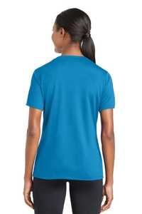 LST340 - Sport-Tek Ladies PosiCharge RacerMesh V-Neck Tee