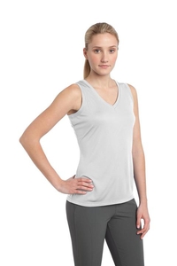 LST352 - Sport-Tek Ladies Sleeveless PosiCharge Competitor V-Neck Tee