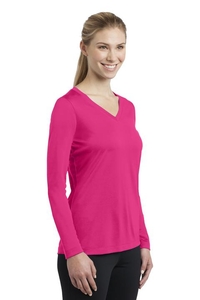 LST353LS - Sport-Tek Ladies Long Sleeve PosiCharge Competitor V-Neck Tee