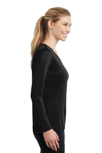 LST353LS - Sport-Tek Ladies Long Sleeve PosiCharge Competitor V-Neck Tee