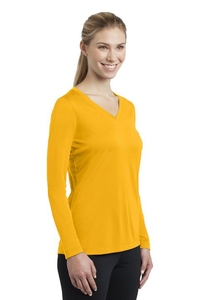 LST353LS - Sport-Tek Ladies Long Sleeve PosiCharge Competitor V-Neck Tee