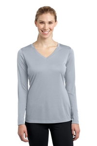 LST353LS - Sport-Tek Ladies Long Sleeve PosiCharge Competitor V-Neck Tee