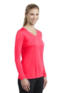 LST353LS - Sport-Tek Ladies Long Sleeve PosiCharge Competitor V-Neck Tee