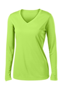 LST353LS - Sport-Tek Ladies Long Sleeve PosiCharge Competitor V-Neck Tee