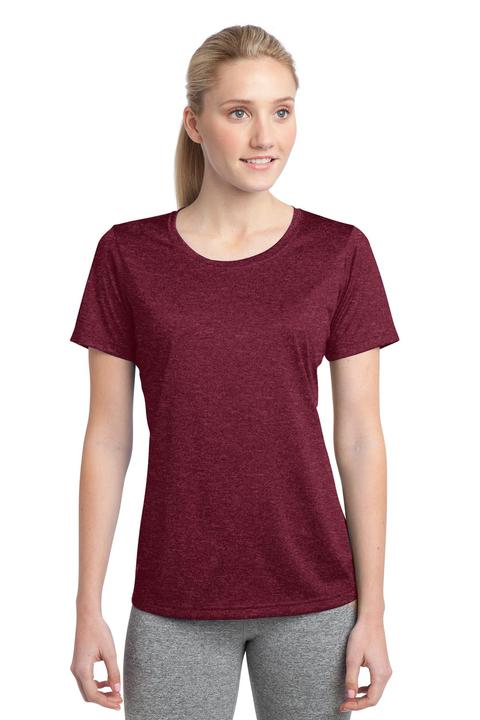 LST360 - Sport-Tek Ladies Heather Contender Scoop Neck Tee