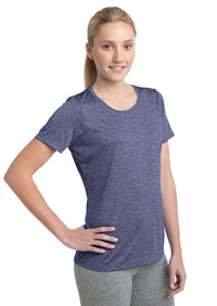LST360 - Sport-Tek Ladies Heather Contender Scoop Neck Tee