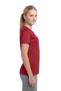 LST360 - Sport-Tek Ladies Heather Contender Scoop Neck Tee