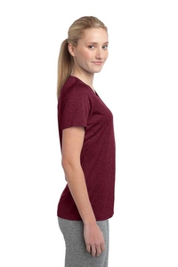 LST360 - Sport-Tek Ladies Heather Contender Scoop Neck Tee