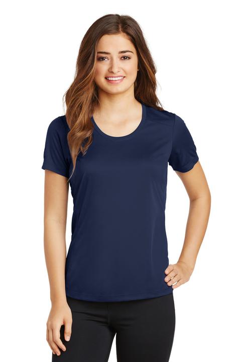 LST380 - Sport-Tek Ladies PosiCharge Elevate Scoop Neck Tee
