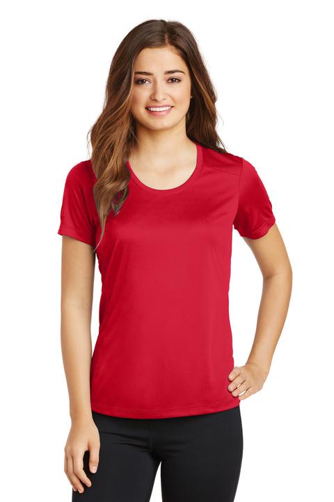 LST380 - Sport-Tek Ladies PosiCharge Elevate Scoop Neck Tee