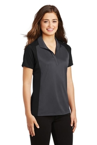 LST652 - Sport-Tek Ladies Colorblock Micropique Sport-Wick Polo