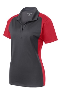 LST652 - Sport-Tek Ladies Colorblock Micropique Sport-Wick Polo