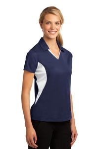 LST655 - Sport-Tek Ladies Side Blocked Micropique Sport-Wick Polo