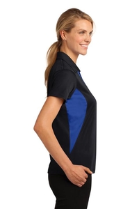 LST655 - Sport-Tek Ladies Side Blocked Micropique Sport-Wick Polo