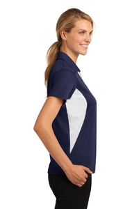 LST655 - Sport-Tek Ladies Side Blocked Micropique Sport-Wick Polo