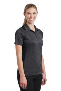 LST665 - Sport-Tek Ladies Heather Colorblock Contender Polo