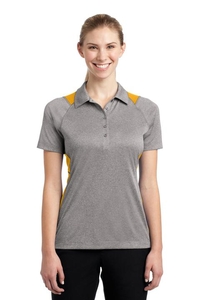LST665 - Sport-Tek Ladies Heather Colorblock Contender Polo