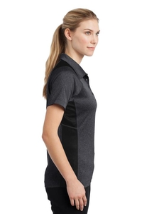 LST665 - Sport-Tek Ladies Heather Colorblock Contender Polo