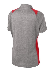 LST665 - Sport-Tek Ladies Heather Colorblock Contender Polo